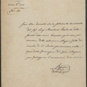 Carteggio con la Città di Torino