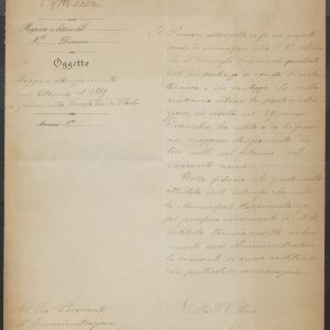 Carteggio con la Città di Torino