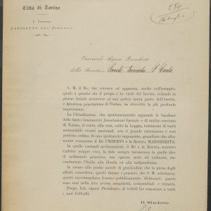Carteggio con la Città di Torino