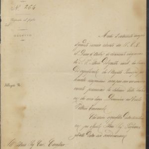 Carteggio con la Casa Reale