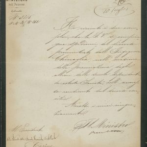 Carteggio con Ministeri vari