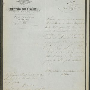 Carteggio con Ministeri vari