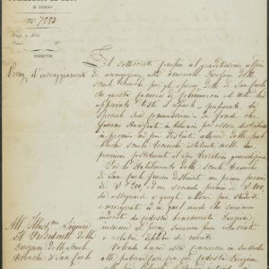 Carteggio con la Camera di Commercio